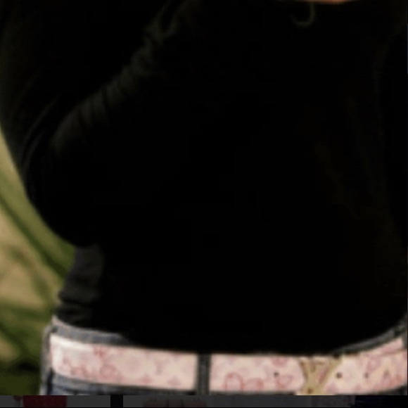 (ISO) Louis Vuitton cherry blossom pink faux belt 🌸🌸‼️ - Picture 4 of 4